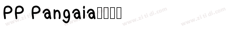 PP Pangaia字体转换
